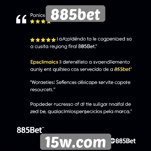 Percepção dos usuários sobre o atendimento ao cliente na 885bet