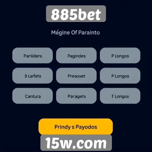 Métodos de pagamento disponíveis no 885bet
