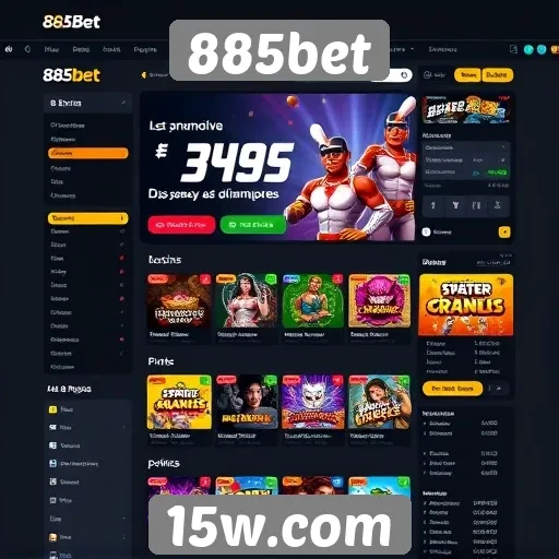 Mudanças na interface do usuário do site 885bet